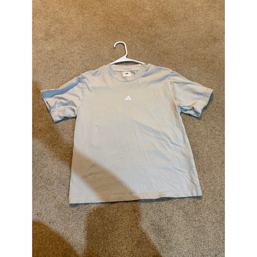 Adidas Womens Light Tan T-Shirt w/ Adidas Logo Small